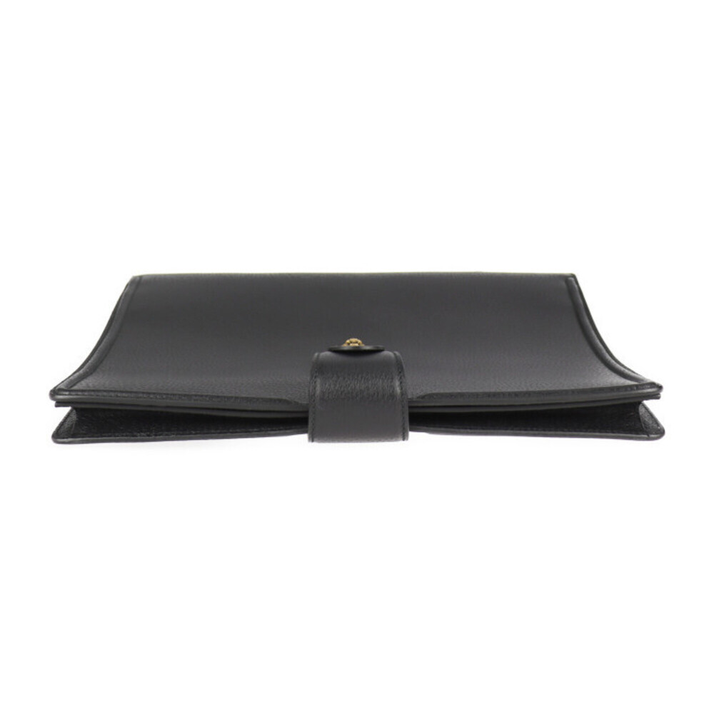GUCCI Authentic Black Leather Tote Bag - Picture 4 of 9